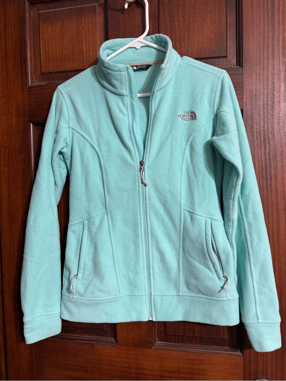 The North Face Light Teal Full-Zip Fleece Jacket